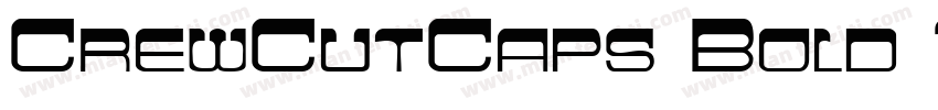 CrewCutCaps Bold Italic字体转换